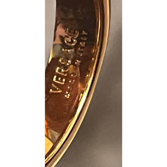 Versace Greca Bar Ring - Gold Tone - Size 10.5 - NEW - Picture 7 of 11